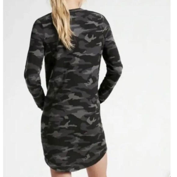 Athleta Camo Lux Balance Dress Black Womens Large Tall - Picture 2 of 15